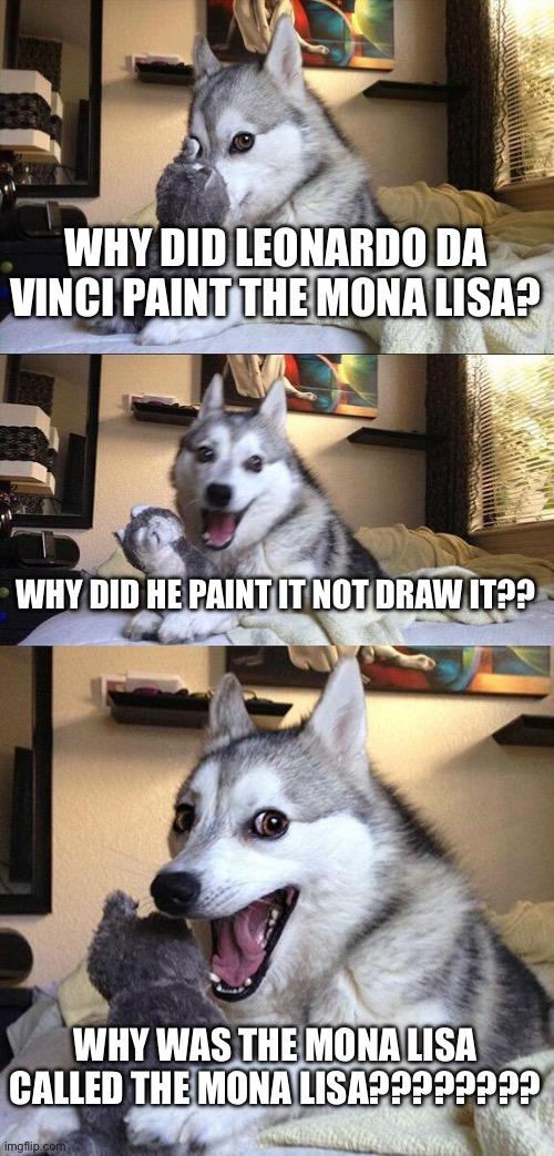 Bad Pun Dog meme example 2