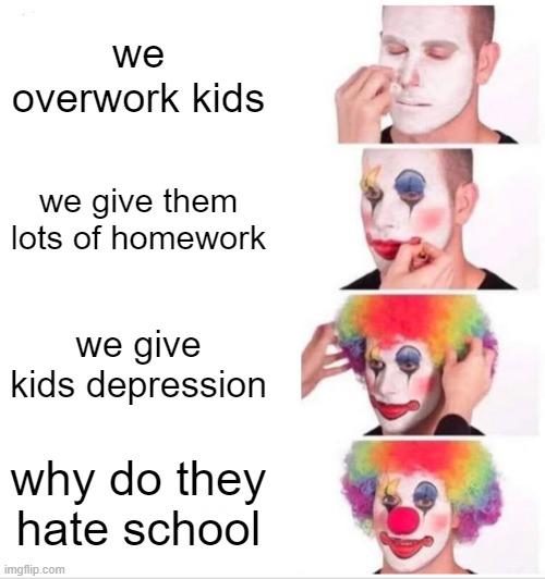 Clown Applying Makeup meme example 1