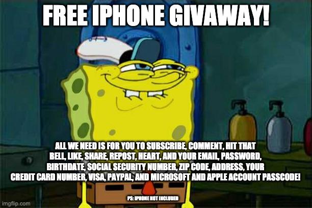 Don't You Squidward meme example 1