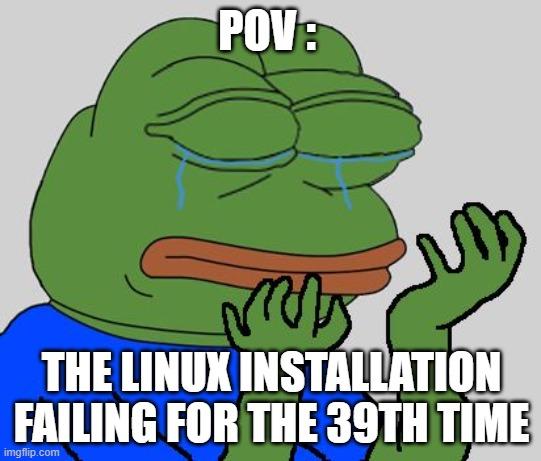 Sad Pepe meme example 3