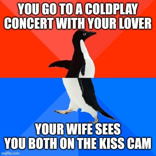 Socially Awesome Awkward Penguin meme example 3