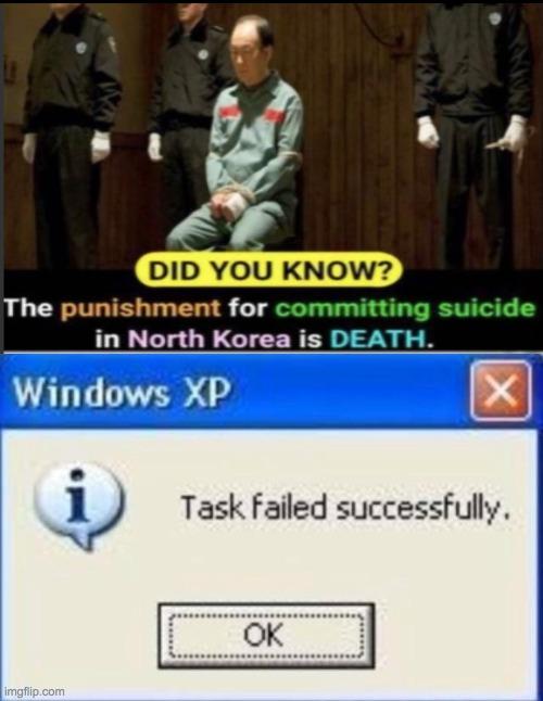 Task Failed Successfully meme example 2