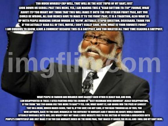 Too Damn High meme example 3