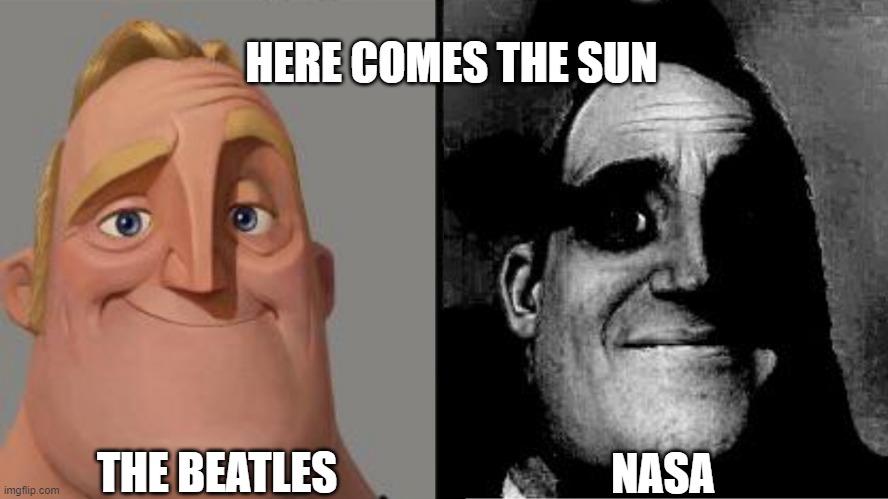 Traumatized Mr. Incredible meme example 1