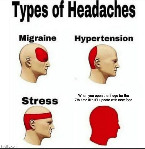 Types of Headaches meme example 3