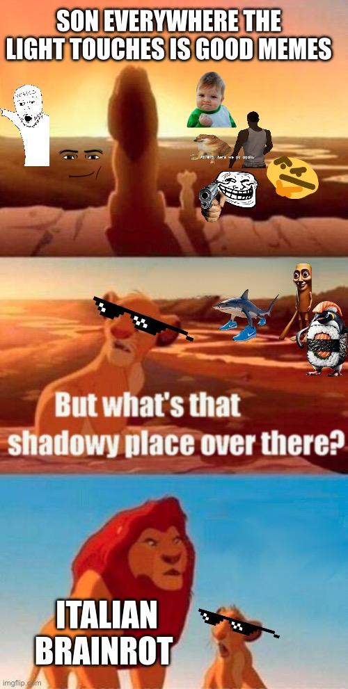 Simba Shadowy Place meme example 2