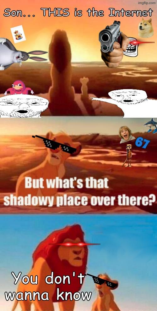 Simba Shadowy Place meme example 3