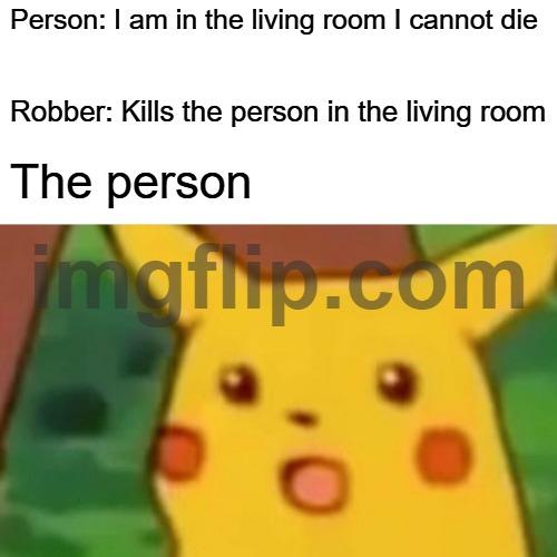 Surprised Pikachu meme example 3