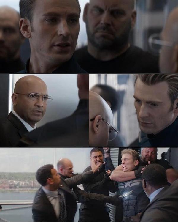 Captain America Elevator Fight Dad Joke