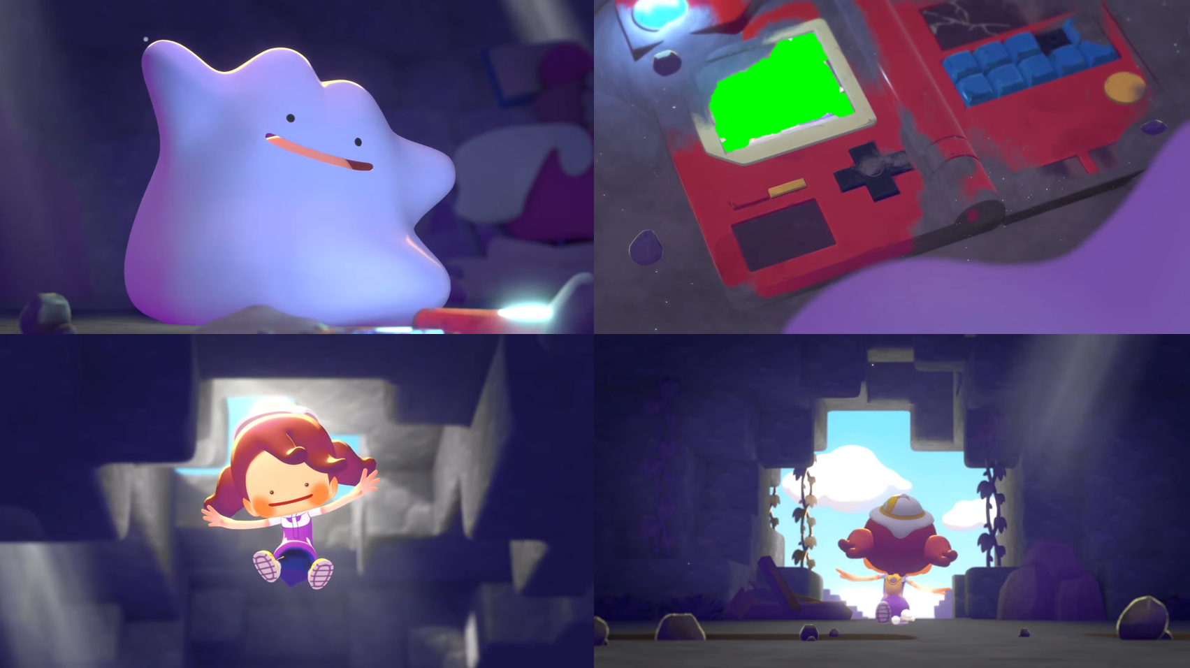 Ditto Pokemon sees something, transforms into a human, and runs away