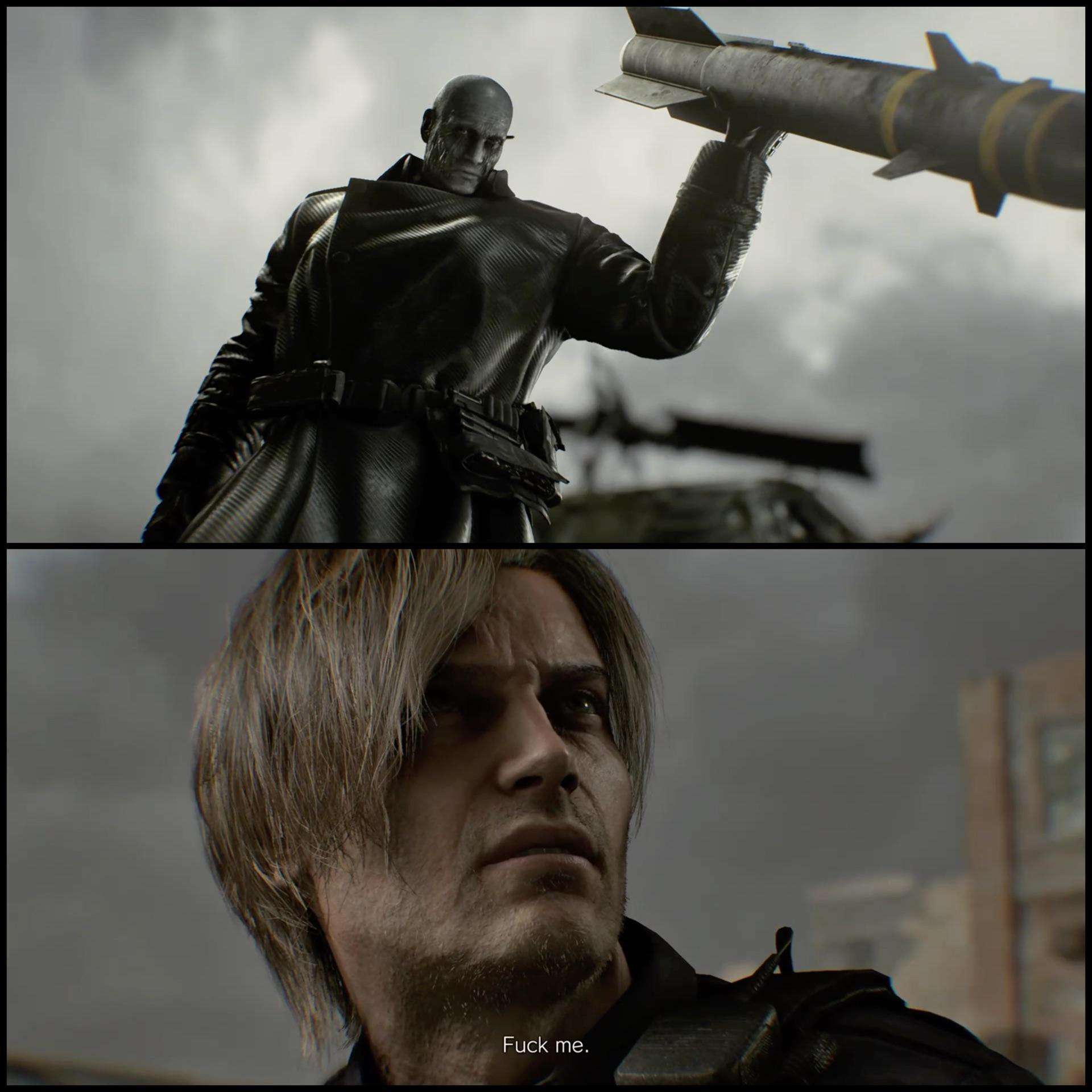 Leon seeing ***** in RE9