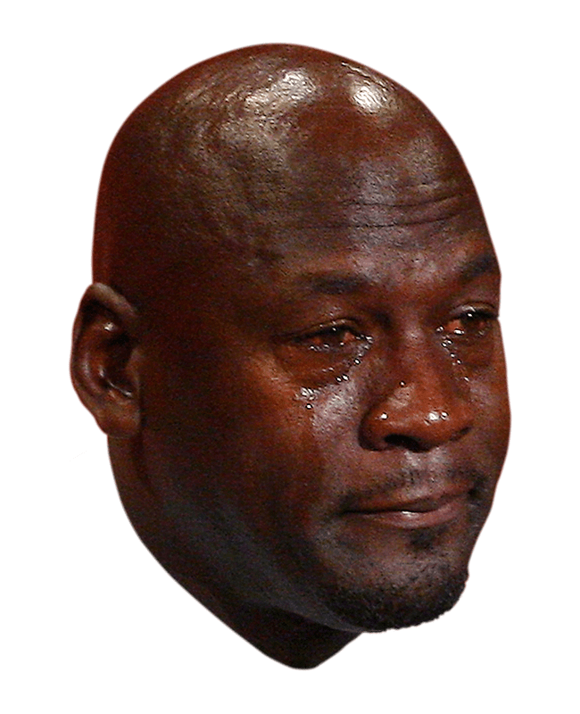 Crying Michael Jordan