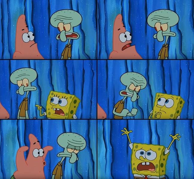 Stop It Patrick You're Scaring Him