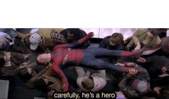 Carefully He's a Hero